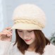 Rabbit Fur Knitted Wool Bucket Hat